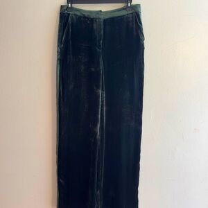 Boden Royal Green Velvet Trousers Size 6
